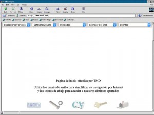 2001 TMD Página de inicio en HTML 
